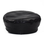 Casquette Gavroche Marin Cuir Femme