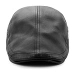Casquette En Cuir Noir Pour Homme