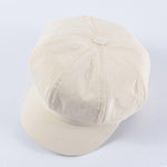 Casquette Gavroche en Coton Beige