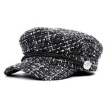 Casquette Gavroche Femme Noir et Blanc