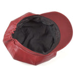 Casquette Gavroche Cuir Simili