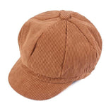 Casquette Gavroche en Velours Femme