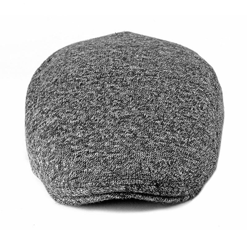 Casquette Plate Laine Grise