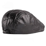 Casquette Plate Polyester Noire